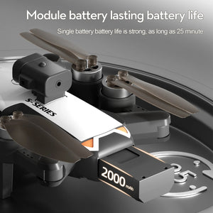 New S2S Drone 8K HD Dual Camera RC Quadcopter Foldable Brushless Motor Toy