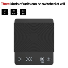 Load image into Gallery viewer, 2026 New Digital Kitchen Scale Drip Coffee Scale With Timer LED Display 2kg/0.1g Household Food Weight Scale with USB Charging