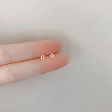 Load image into Gallery viewer, New Heart Stud Earrings for Women Hypoallergenic Daily Wear Minimalist Cute Star Silver Color Ear Girls Pierc Jewelry Gifts