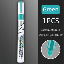 Load image into Gallery viewer, Car paint scratches repair brush pen waterproof water paint marker pen car tire tread care automotive  black white red silver
