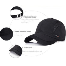 Load image into Gallery viewer, Quick Dry Mesh Cap  Hiking, Fishing, Sun Protection