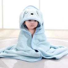 Load image into Gallery viewer, Cartoon Baby Bath Towels Soft Newborn Hooded Towel Blanket Cute Toddler Bathrobe Warm Sleeping Swaddle Wrap for Boys Girls