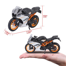 Load image into Gallery viewer, Maisto 1:18 Motorcycle Model Collection Gift Toy - KTM RC 390 CBR1000RR-R YZF-R1 V4 S