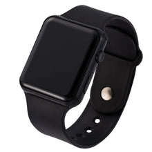 Load image into Gallery viewer, Digital LED Watch – Unisex Square Design with Silicone Strap