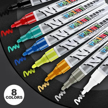 Load image into Gallery viewer, Car paint scratches repair brush pen waterproof water paint marker pen car tire tread care automotive  black white red silver