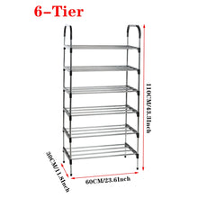 Load image into Gallery viewer, Multi-layer simple shoe rack entrance door storage rack household shoe rack can be stacked to save space shoe rack