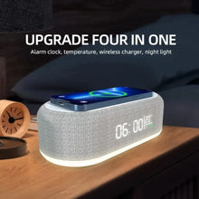 Load image into Gallery viewer, Alarm Clock Wireless Chargers Pad Phone Bedroom Lamp Night Light Desk Thermometer For iPhone 17 16 15 14 13 Fast Charging Dock