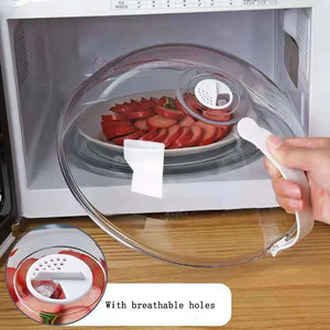 Microwave Splash Proof Cover High Temp Food Heating Preservation Oil Proof Guard