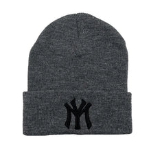 Load image into Gallery viewer, Unisex WY Letter Embroidered Beanie - Warm Autumn Winter Hat for Men &amp; Women