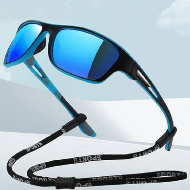 Polarized Men's Fishing Sunglasses: Classic Shades with Anti-Slip Rope