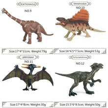 Load image into Gallery viewer, High Quality PVC Jurassic Dinosaur Action Figures – T-Rex &amp; Brachiosaurus Toy Model for Kids