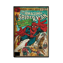 Load image into Gallery viewer, Retro Marvel Super Hero Decorative Painting Anime Spider Man Art Poster American Film Mural Home Childrens Room Wall Decor Print