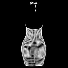 Load image into Gallery viewer, 1PC Women Sexy Fishnet Cover Up Without Bikini Hollow Out See Through Bodycon Dress Beachwear Summer Women's Swimwear DS140