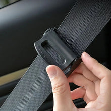 Load image into Gallery viewer, 2-Piece Seat Belt Elastic Fixing Clip Safety Adjustment Automotive Black Anti Slip Universal