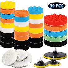 Load image into Gallery viewer, Car Polishing Sponge Pads Kit - Buffer Foam Wax Auto Motorcycle Scratches