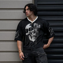 Load image into Gallery viewer, Summer new YA Trendy Brand Super Large T-shirt Men Sports Fitness Quick drying Breathable Large Mesh Printed Short Sleeve Top