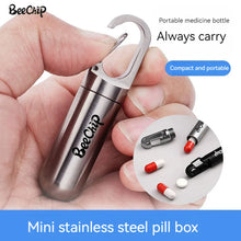 Load image into Gallery viewer, Stainless Steel Waterproof Pill Box Travel Daily Medication Container Holder