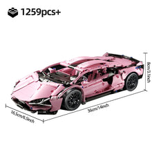 Load image into Gallery viewer, 1280PCS Racing Sport Car Model – Mechanical Speed Supercar Building Blocks Toy for Kids &amp; Adults