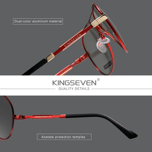 KingSeven Photochromic Sunglasses - Polarized Aluminum Frame Driving Glasses