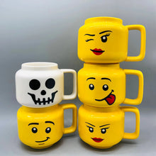 Load image into Gallery viewer, Cartoon Ceramic Mug Cup 250ML with Cute Impish Expression Figure Head Pattern Coffee Milk Tea Drinkware for Couple Friend Family