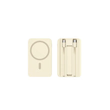 Load image into Gallery viewer, Three-In-One Wireless Fast Charging Magnetic Absorption Mobile Power Bank With Line 20000mah High Capacity Portable Charger
