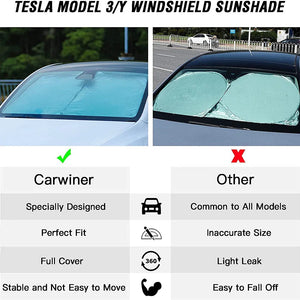 Car Folding Umbrella Windshield Sunshade 5 Layer UV Blocking Front Sun Protection