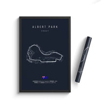 Load image into Gallery viewer, F1 Canvas Track Circuit Wall Art: Aesthetic Motorsport Poster