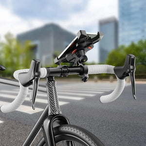 Bike Motorcycle Scooter Phone Holder 360° Rotation 3.5-6.5 Inch Anti Shake Stabl