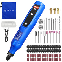 Load image into Gallery viewer, DayPlus Cordless Rotary Tool,1.5Ah 5-Speed, LED Power Multi Tool 80Pcs Accessories Kit for Carving, Polishing, Sanding, Drilling