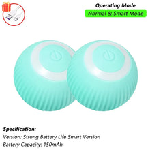 Load image into Gallery viewer, Dog Cat Interactive Ball Toy Automatic Rolling Ball Faux Tail Rechargeable Smart Pet Electric Toy Dog Cat Training Imitate Mouse