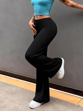 Load image into Gallery viewer, Casual Yoga Straight Leg Wide Leg Pants Loose Slim Fit Wide Leg Seamless Activewear Daily Versatile Yoga Fitness Long Trousers