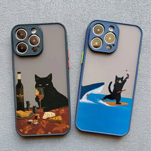 Load image into Gallery viewer, Funny Cat Daily Life Phone Case For iPhone 16 17 pro max Cases 11 12 14 Pro Max Mini 13 15 Plus XR Shockproof  Back Covers