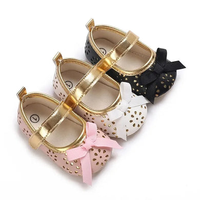 Meckior Newborn Toddler Princess Shoes - Cute Bow Anti-slip Casual Baby Shoes