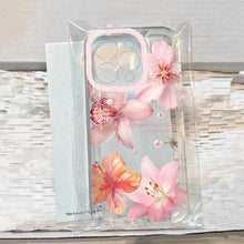 Load image into Gallery viewer, Pink Lily Flower Pattern Phone Case For iPhone 16 17 16e 15 14 13 12 11 Pro Max X XR XSMax 7 8 Plus SE2 Transparent Soft Cover