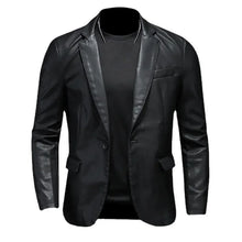 Load image into Gallery viewer, New Men&#39;s Slim Fit Moto Biker Jacket - Leather Suede Motorcycle Coat, Turn Down Collar