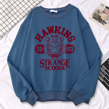 Load image into Gallery viewer, Casual Street Womens Sweatshirt Hawkins High School Indiana 1983 Printing Hoodies Loose Crewneck Pullovers Warm Fleece Clothes