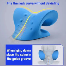 Load image into Gallery viewer, Neck &amp; Shoulder Stretcher Relaxer - Chiropractic Cervical Traction Pillow