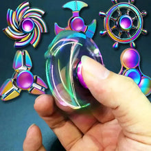 Load image into Gallery viewer, Metal Rainbow Fidget Spinner - Colorful EDC Toy for Stress Relief and Focus, Anti-Anxiety Spinner