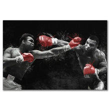 Load image into Gallery viewer, Boxer Wall Art Poster Mike Tyson Muhammad Ali Motivational Quote Home Decor Pictures Prints Canvas Painting Living Room Decor