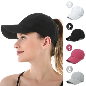 Women's Summer Baseball Cap - Mesh Quick Dry Sun Hat, Ponytail Friendly