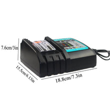 Load image into Gallery viewer, 2Pack 8.0Ah 18V Li-ion Battery for Makita BL1830 BL1840 BL1850 BL1860 + DC18RC Charger