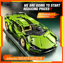 Load image into Gallery viewer, 1280PCS Racing Sport Car Model – Mechanical Speed Supercar Building Blocks Toy for Kids &amp; Adults