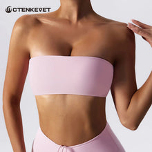 Load image into Gallery viewer, Strapless  Sports Bra Gym Top Women Quick-Drying Yoga Clothes Women Tube Top Fitness Chest Wrap Underwear Workout Bra Female