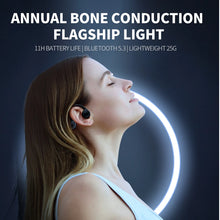 Load image into Gallery viewer, 2025 True Bone Conduction Earphones Bluetooth 5.3 Sports Wireless Headphones Ear Hook Waterproof Headset for Running Driving