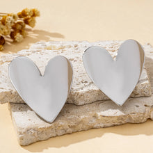 Load image into Gallery viewer, A Pair of Women's Earrings, Smooth Irregular Heart-Shaped Earrings, Suitable for Daily Wear and Vacation Wear