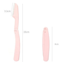 Load image into Gallery viewer, 3PCS Portable Eyebrow Trimmer Shaper Razor Blade Women&#39;s Makeup Tools