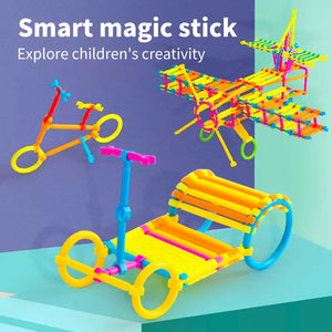 Smart Stick Patchwork Puzzle Wood Plastic Children's Educational Intelligence Toy