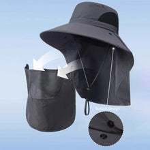 Load image into Gallery viewer, Summer Sun Hats UV Protection Outdoor Hunting Fishing Cap For Men Women Hiking Camping Visor Bucket Hat Neck Flap Fisherman Hat