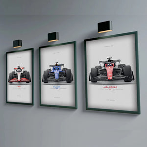 F1 Racing Car Poster – Formula 1 Canvas Wall Art Home Decoration