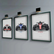 F1 Racing Car Poster – Formula 1 Canvas Wall Art Home Decoration